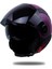 Sx.10 Mat Mor Kask Siyah Cam 2