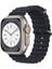 Apple Watch Uyumlu Seri 8/7/6/se/5/4/3 Okyanus Silikon Kordon 45/44/42MM ve 41/40/38MM ile Uyumlu 1