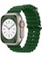 Apple Watch ile Uyumlu Seri 10/9/8/7/6/se/5/4/3 Okyanus Silikon Kordon 46/45/44/42MM ve 41/40/38MM ile Uyumlu 1