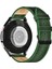 Samsung Galaxy Watch 4 - 5 - 6 - 7 Pro Watch 6 Classic 40MM 43MM 44MM 47MM Watch 5 / Watch 5 Pro 40 44 45 Watch 4 40 42 44 46MM 20MM Yeşil Deri Kordon 1