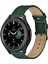 Samsung Galaxy Watch 4 - 5 - 6 - 7 Pro Watch 6 Classic 40MM 43MM 44MM 47MM Watch 5 / Watch 5 Pro 40 44 45 Watch 4 40 42 44 46MM 20MM Yeşil Deri Kordon 2