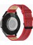 Samsung Galaxy Watch 4 5 6 7 Watch 6 Classic 40MM 43MM 44MM 47MM Watch 5 / Watch 5 Pro 40 44 45 Watch 4 40 42 44 46MM 20MM Kırmızı Deri Kordon 1