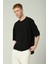Erkek Düz Oversize Kısa Kollu T-Shirt 1