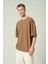 Erkek Düz Oversize Kısa Kollu T-Shirt 1