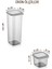 Beyaz Serigrafi Etiketli 15LI Peggy Kare Erzak Saklama Kabı 9x(0,55 Litre) - 6x(1,75 Litre) Antrasit 5