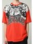Erkek Bunny Baskılı Oversize Kısa Kollu T-Shirt 3