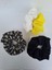 4'lü Kadın Scrunchie Saç Tokası, Saç Lastiği, Simit Toka, Saç Lastik, Saç Toka, Lastik Toka 4