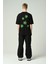 Erkek Nakışlı Oversize Kısa Kollu T-Shirt 2