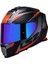 Storm Racer Mat Tıtanıum-Turuncu Kask Gök Küşağı Cam 2