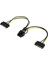 30 cm 6+2 Pin Pci Express Dişi To 2x 15 Pin Erkek Sata Kablo 6+2 Pci Exp 15 Pin Erkek Sata Güç Kablo 1