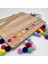 Montessori Eğitici Ahşap Oyuncak – Renkli Keçe Topları Sayıları Öğrenme Tahtası 3