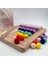 Montessori Eğitici Ahşap Oyuncak – Renkli Keçe Topları Sayıları Öğrenme Tahtası 4