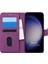 Samsung Galaxy S23 Kılıf Fabric Book Wallet Mor 1