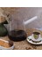 Borosilikat Cam Cezve - 800 ml Beyaz 1