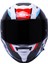 Storm Racer Mavi-Kırmızı Kask Siyah Cam 4