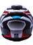 Storm Racer Mavi-Kırmızı Kask Siyah Cam 5