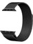 Apple Watch Seri 1/2/3/4/5/6/7/8/SE/Ultra 38mm 40mm 41mm 42mm 44mm 45mm 49mm Kordon Kayış Metal Hasır Milano Loop KRD-01 Black 1