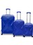 Diamond Abs Lacivert 3'lü Valiz Seti 16605 1