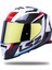 Storm Racer Mavi-Kırmızı Kask Sarı Cam 1