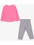 Kız Çocuk Kapri Taytlı Takım Kız Baskılı 1.5-5 Yaş, Neon Pembe 2