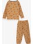 Kız Bebek Pijama Takımı Tilkicik Desenli 9 Ay-3 Yaş, Açık Kahverengi 2