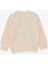 Kız Çocuk Sweatshirt Nakışlı Pullu 1-4 Yaş, Krem 3