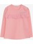 Kız Çocuk Uzun Kollu Tişört Güpürlü 1-4 Yaş, Pudra 1