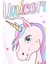 Kız Çocuk Uzun Kollu Tişört Unicorn 2-6 Yaş, Ekru 4