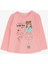 Kız Çocuk Uzun Kollu Tişört Baskılı 1-4 Yaş, Somon 1