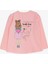 Kız Çocuk Uzun Kollu Tişört Baskılı 1-4 Yaş, Pudra 2