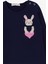 Kız Çocuk Uzun Kollu Tişört Cepli Tavşancık Baskılı 1.5-5 Yaş, Lacivert 3