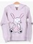 Kız Çocuk Sweatshirt Tavşan Baskılı 1.5-5 Yaş, Bej Melanj 4