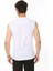 Erkek Beyaz Tank Sıfır Kol Pamuk T-Shirt 5
