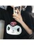 Kuromi Face Baskılı Siyah Oversize T-Shirt 1