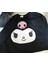 Kuromi Face Baskılı Siyah Oversize T-Shirt 4