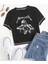 Metallica Skeleton Baskılı Ters Dikiş Siyah Crop 2