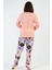 Kadın Büyük Beden Uzun Kol Pijama Takım 5