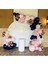 Krom Gold Pastel Gece Mavisi Makaron Pembe ve Beyaz Balon Seti 50 Adet 1