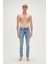 Xavier Jeans Buz Mavi Erkek Denim Pantolon 4