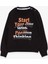 Erkek Çocuk Sweatshirt Yazı Baskılı 2-6 Yaş, Siyah 4