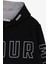 Erkek Çocuk Yazı Baskılı Sweatshirt 9-16 Yaş, Siyah 3