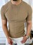 Tişört Örme Triko Tişört Nefes Alabilen Terletmez Slim Fit Dar Kesim T-Shirt 1