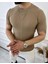 Tişört Örme Triko Tişört Nefes Alabilen Terletmez Slim Fit Dar Kesim T-Shirt 4