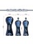 3 Adet Golf Ahşap Headcovers Set Kafa Kapakları Koruyucu Değiştirilebilir Etiket Mavisi (Yurt Dışından) 3