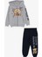 Erkek Çocuk Eşofman Takımı Ayıcık Baskılı 2-6 Yaş, Gri Melanj 1
