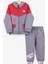 Erkek Çocuk Eşofman Takımı Baskılı Kapüşonlu 1.5-5 Yaş, Gri Melanj 1