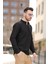 Zareh Slim Fit Kırınkıl Desen Yarım Pat Hakim Yaka Erkek Gömlek 3