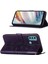 Moto G40 / G60 Için Kelebek Pu Deri Çevirmeli Cüzdan Stand Telefon Kılıfı - Mor (Yurt Dışından) 1