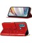 Moto G40 / G60 Için Kelebek Pu Deri Çevirmeli Cüzdan Stand Telefon Kılıfı - Kırmızı (Yurt Dışından) 1