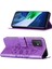 Note 10 Için Kelebek Pu Deri Çevirmeli Cüzdan Stand Telefon Kılıfı - Açık Mor (Yurt Dışından) 1